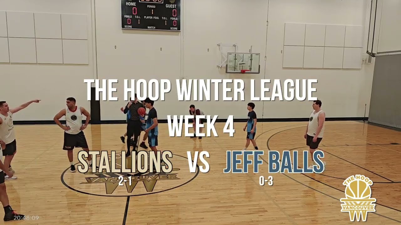 The Hoop Winter League: WEEK 4 Stallions vs Jeff Balls Full Game