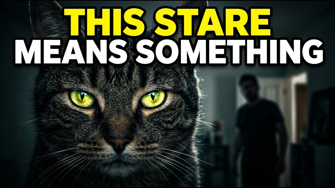 If Your Cat Stares at You Like This, They're Secretly Testing You