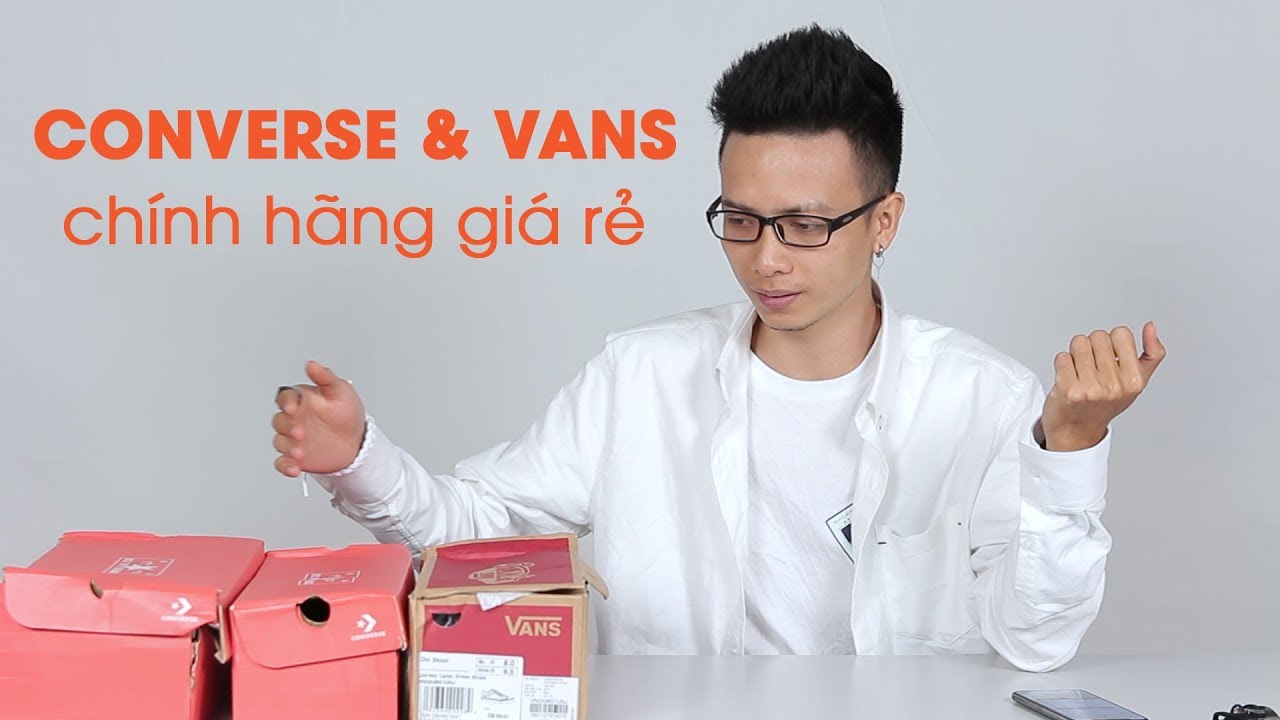 Lên Shopee mua giày Converse, Vans chính hãng giá rẻ