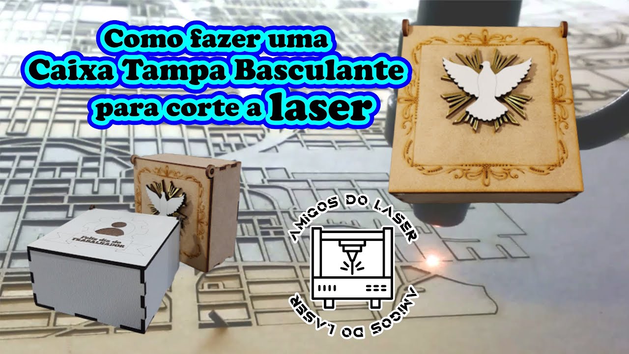 Passo a Passo Desenho Caixa Tampa Basculante Para Corte a Laser