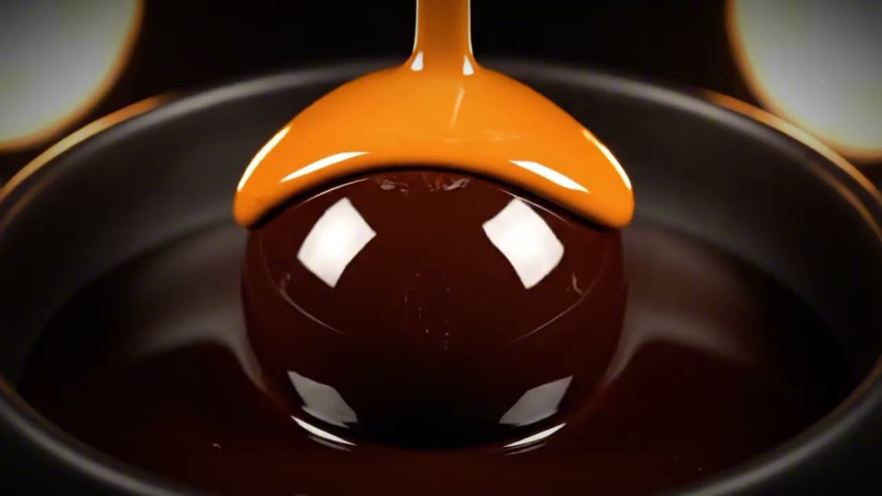This Shouldn't Exist ASMR | Luxury Dark Chocolate Gold Caramel Drip & Swirl No Talking No Music
