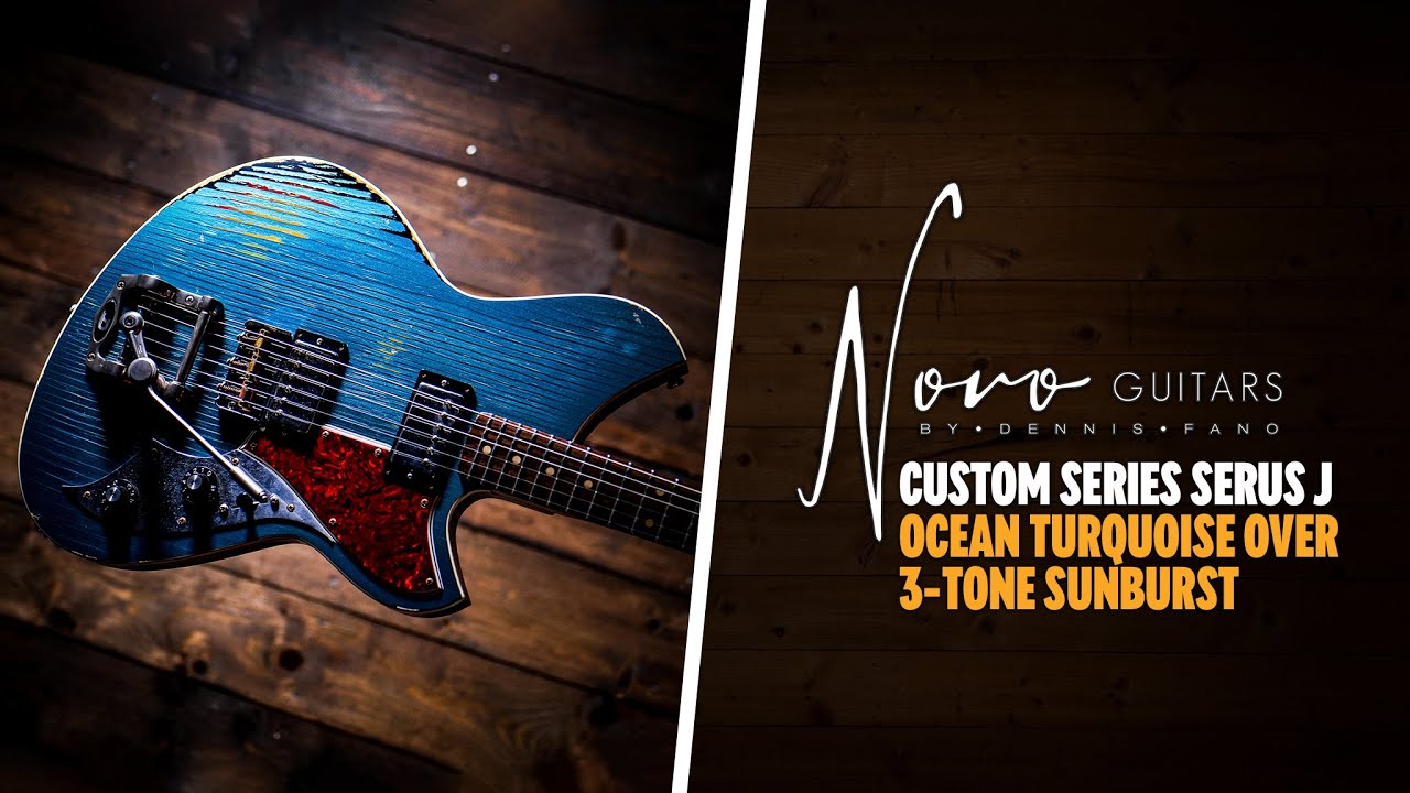 Novo Guitars Custom Serus J | Ocean Turquoise over 3TSB *1 of 1*