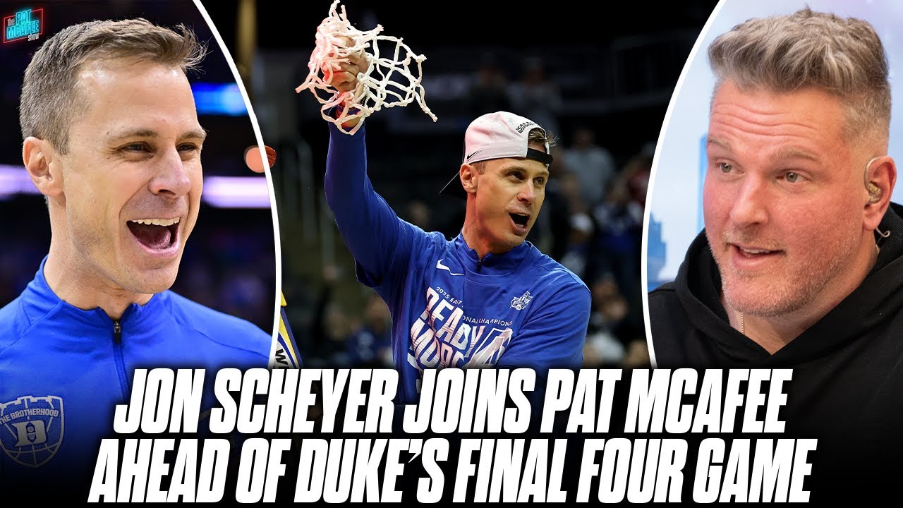 Duke Head Coach Jon Scheyer Joins Pat McAfee Ahead Of Final Four Matchup vs Houston