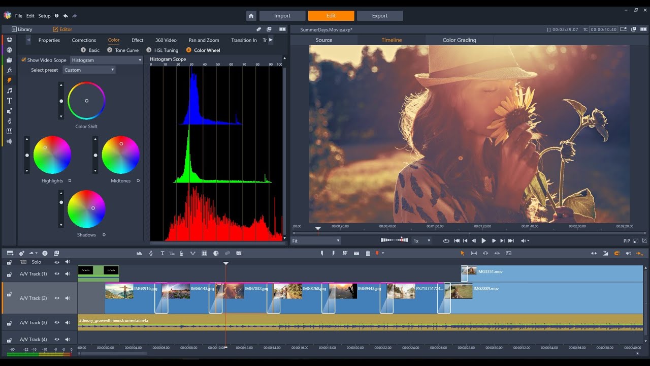 Pinnacle Studio 22. Программа для видеомонтажа. Ссылка внизу