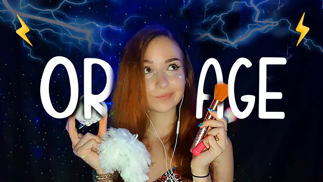 ASMR sous l'ORAGE et la PLUIE ! 🌩⛈ (accompagné de déclencheurs, je te rassure) ♥