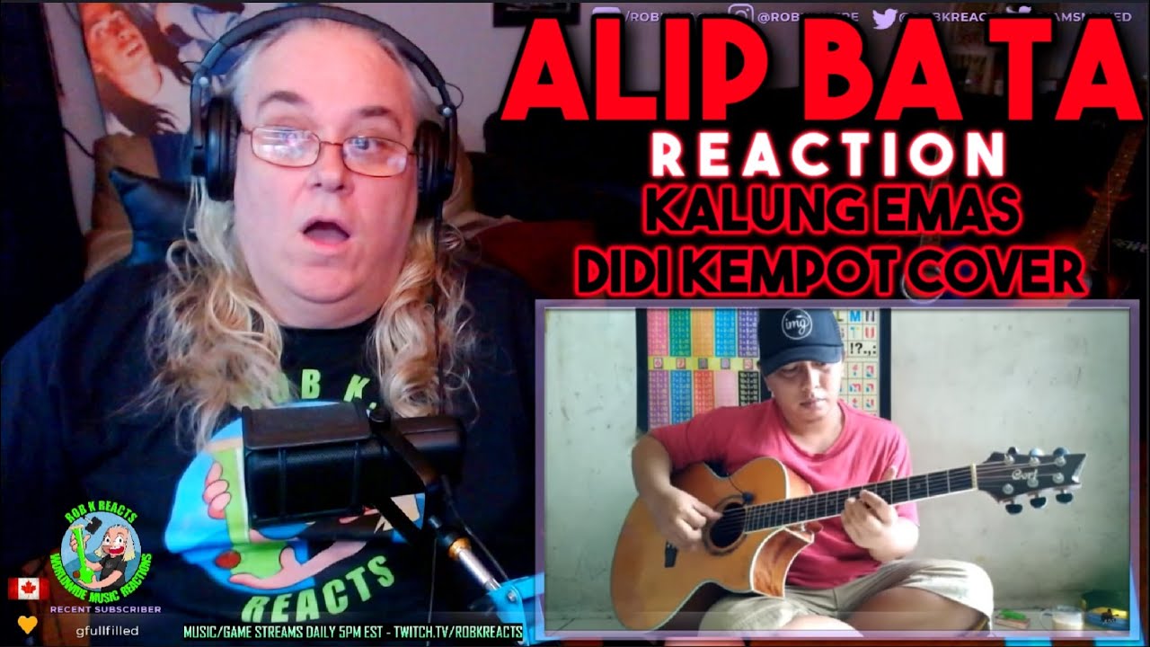 Alip Ba Ta Reaction - Kalung Emas - Didi Kempot Cover - fingerstyle cover - First Time Hearing