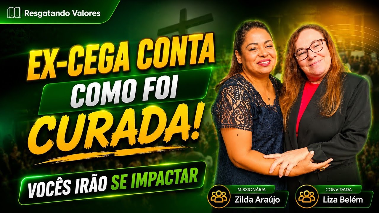 Testemunho 05 | Deus me CUROU da Cegueira! | Convidada  Liza Belém