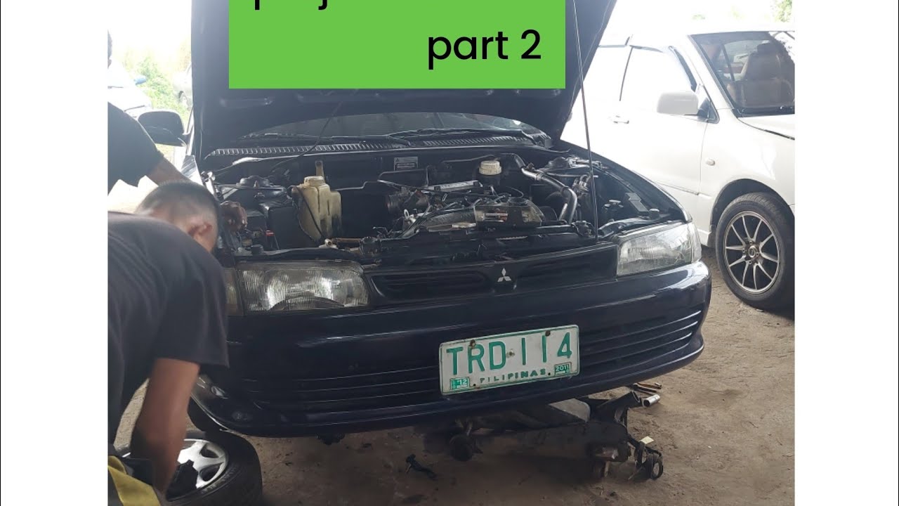 mitsubishi lancer project with ez workz garage part 2 dahilan ng itim na usok at hard starting