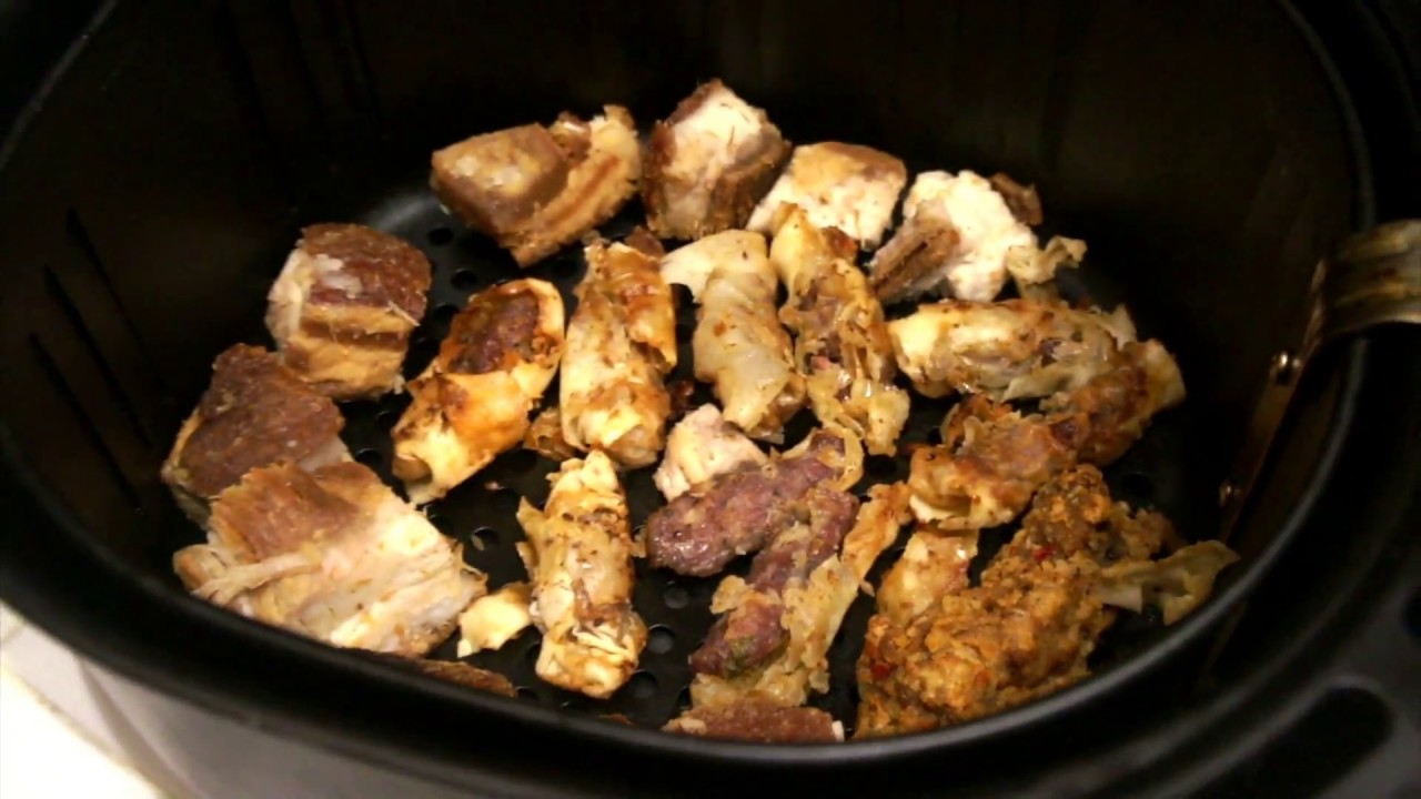 Cooking fried Filipino leftovers in the GoWISE Air Fryer