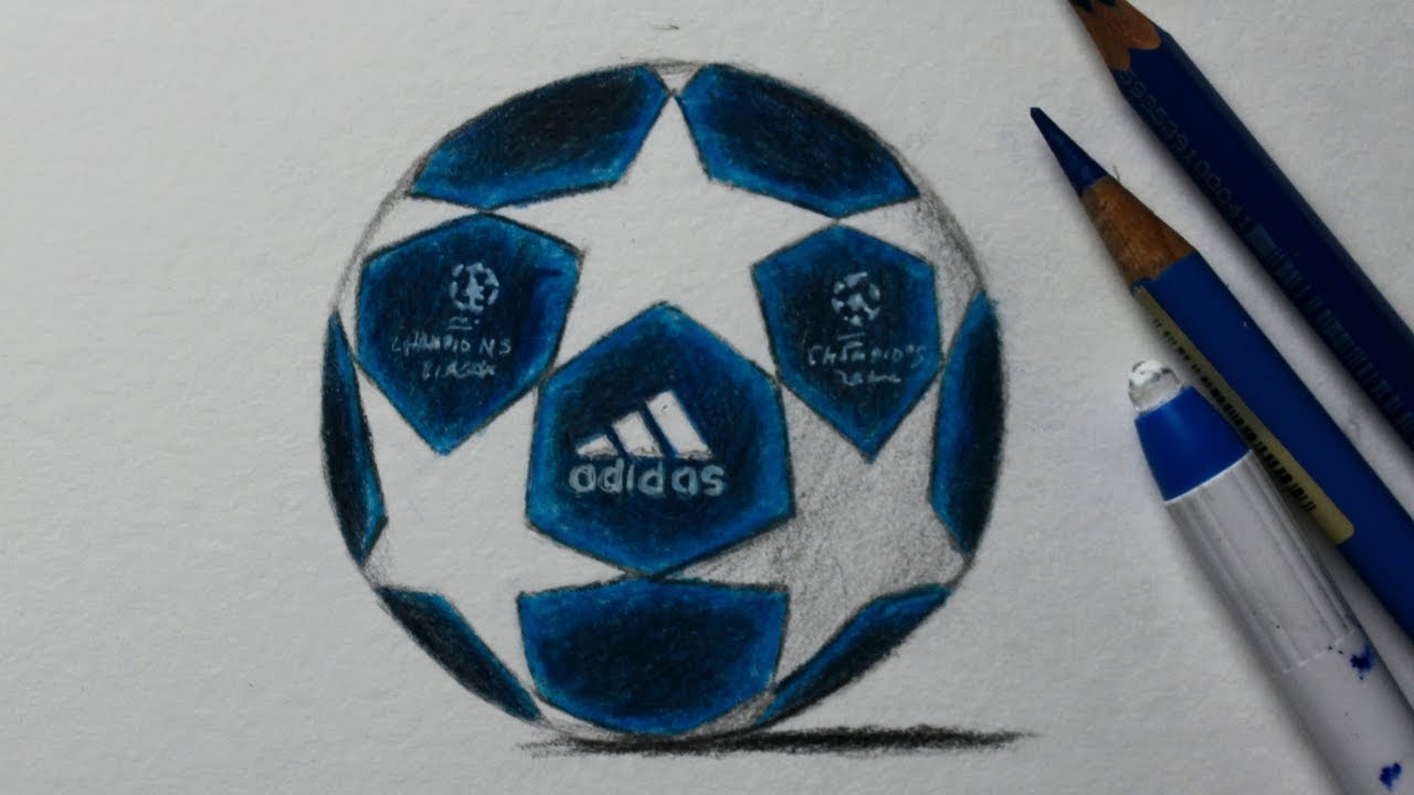 Como desenhar a bola da Champions League PASSO A PASSO (comentado )