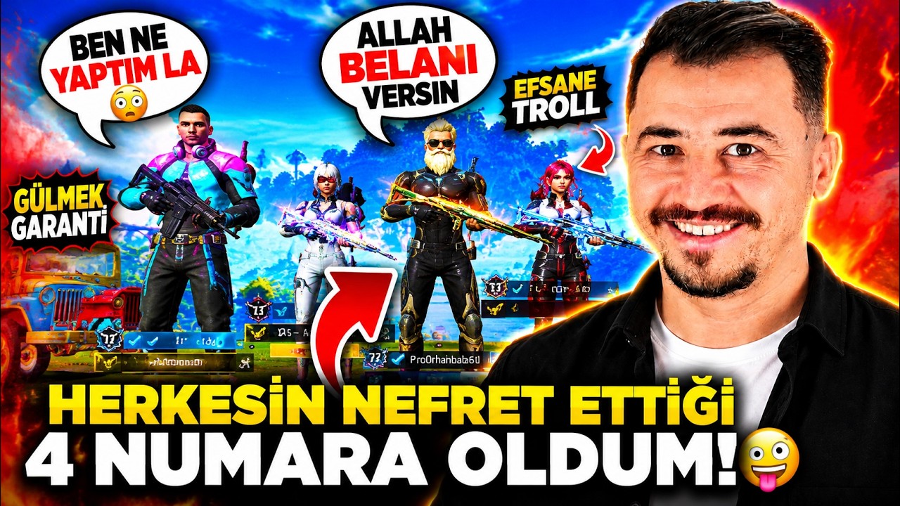 HERKESİN NEFRET ETTİĞİ O 4 NUMARA OLDUM! | PUBG Mobile Troll