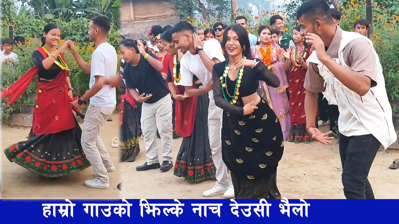 Yaspaliko Tiharai Ramailo || Rapti sonari ko Deusi bhailo Dance हाम्रो गाउको भैलो नाच #deusi_bhailo