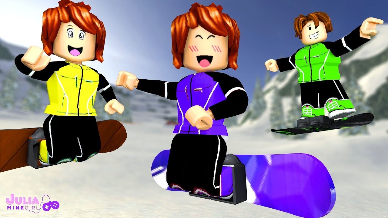 Roblox - FAMÍLIA RADICAL NO SNOWBOARD (Shred)