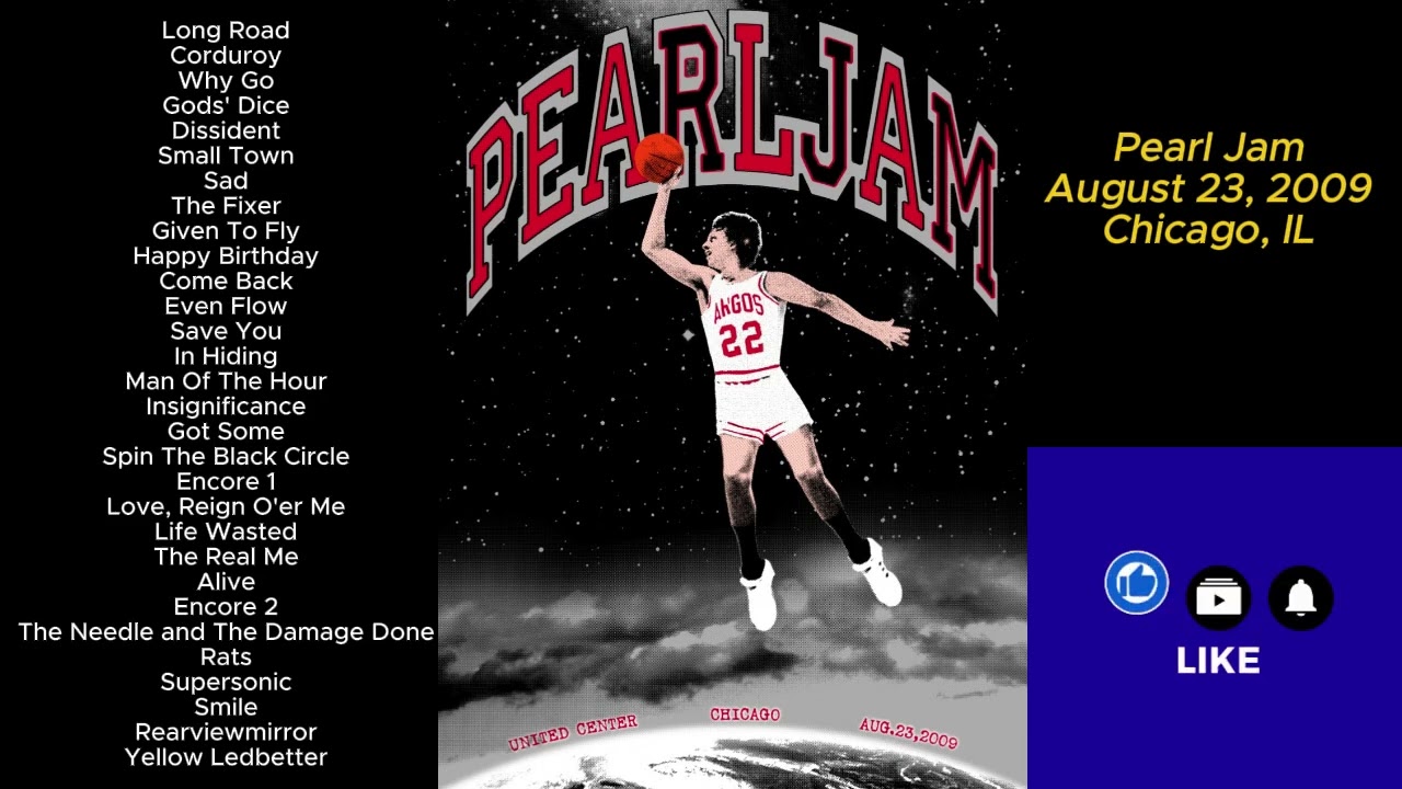 Pearl Jam August 23, 2009 Chicago Illinois Full Show LIVE Music Concert Alternative Grunge United