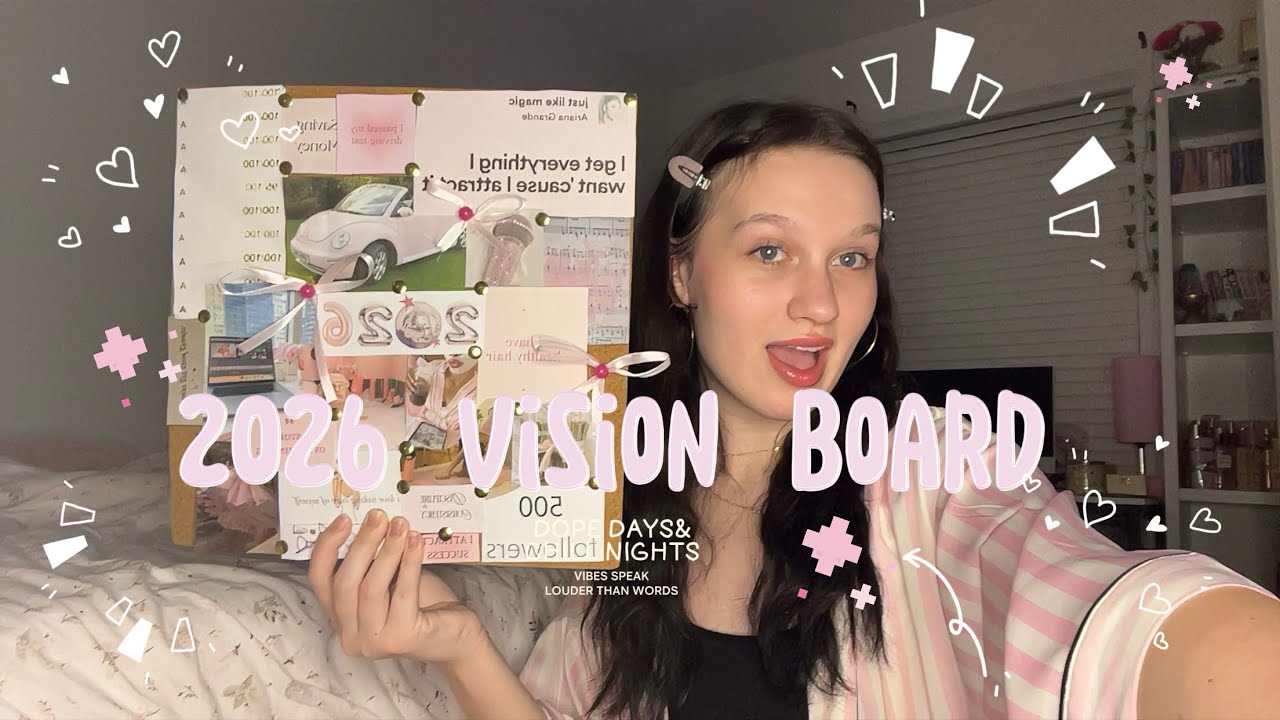 2026 vision board!!⭐️🪽| also talking about content creating 💕