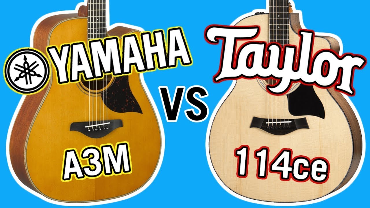 Сравнение Taylor 114ce и Yamaha A3M