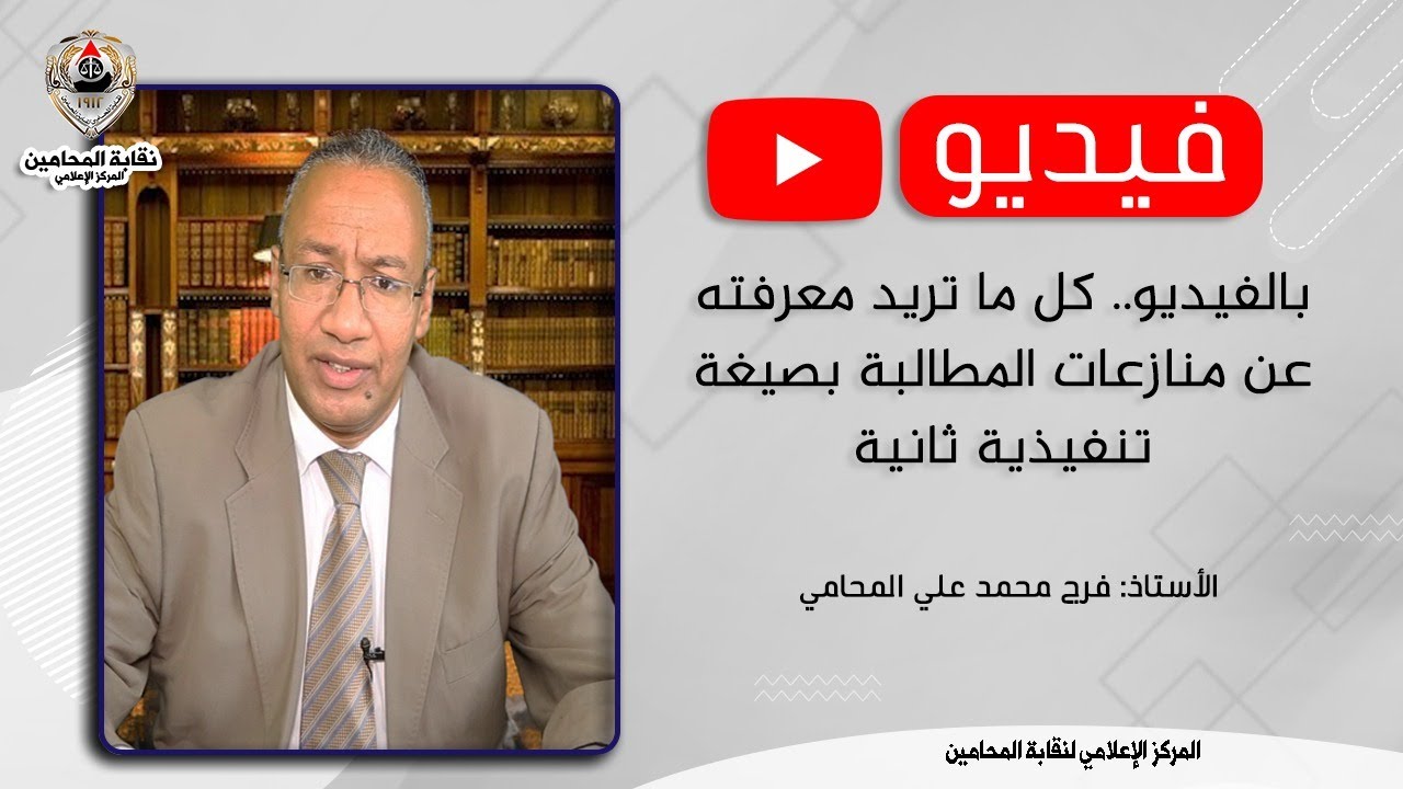 بالفيديو .. كل ما تريد معرفته عن منازعات المطالبة بصيغة تنفيذية ثانية