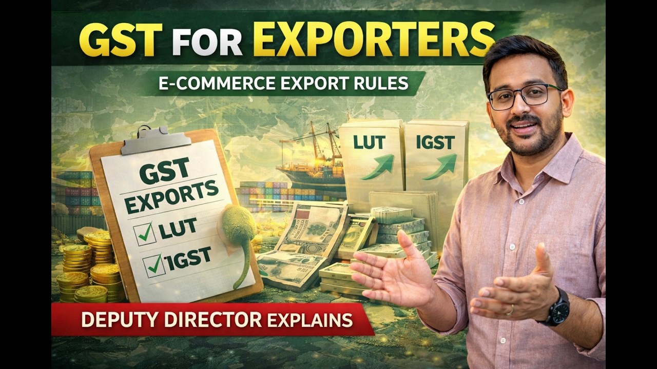 GST on E-Commerce Exports Explained | Zero Rating, Refunds & Compliance | Part 3