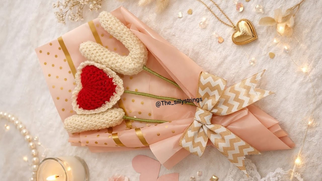 Ep 6 Crochet🧶(I LOVE ❤️ YOU bouquet) 