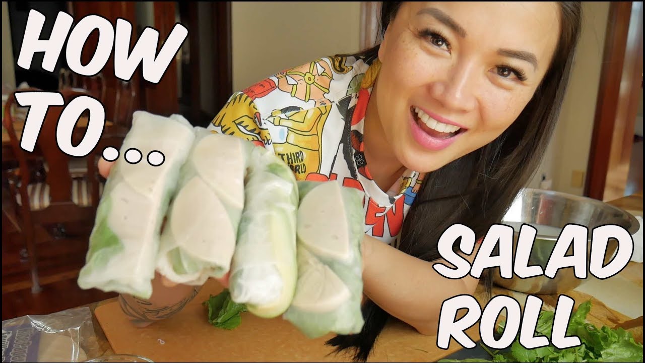 How to make EASY SALAD ROLL | SASVlogs