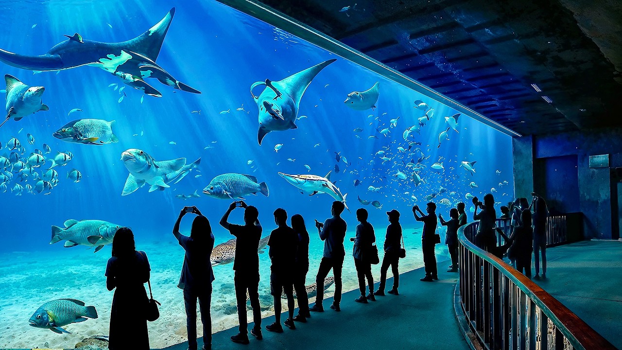 Singapore Oceanarium, Largest Aquarium in Singapore (4K Walking Tour & Vlog)