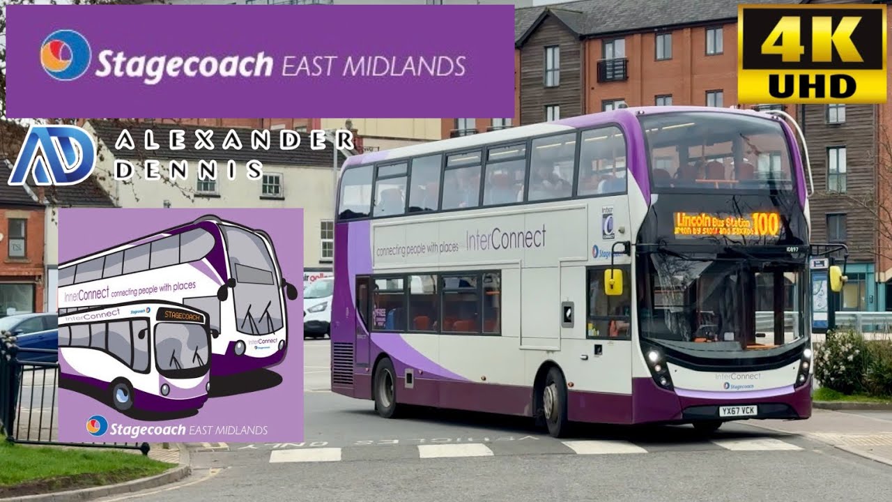 [Stagecoach East Midlands: Interconnect 100 Gainsborough to Stow, Saxilby & Lincoln] ADL E400MMC