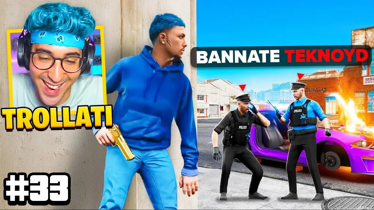 SCAPPO dalla POLIZIA ma VANNO in ASSISTENZA perchè sono TEKNOYD ! GTA5 RP - FiveM (TEKTEK EP.33)