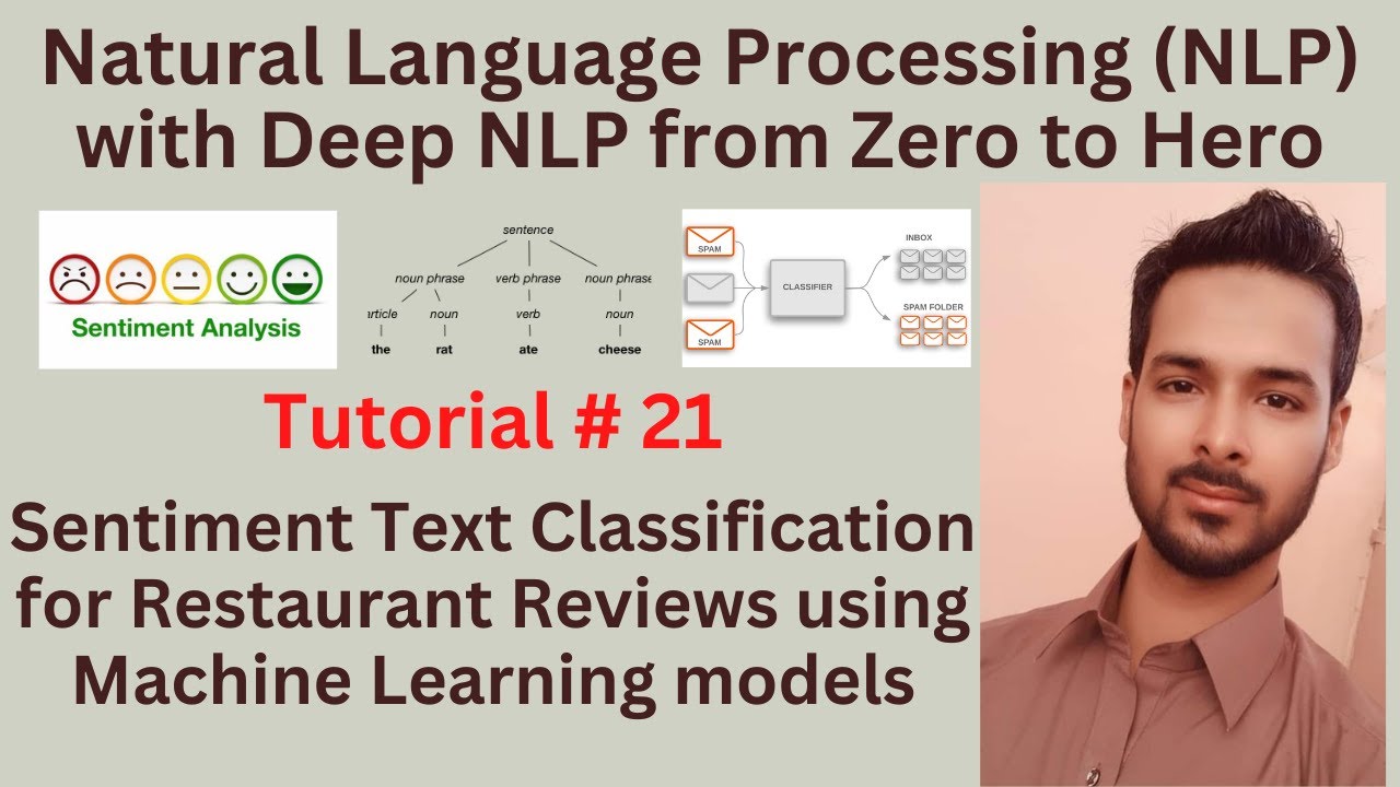 Tutorial 21: Sentiment/Text Classification for Restaurant Reviews using Machine Learning models
