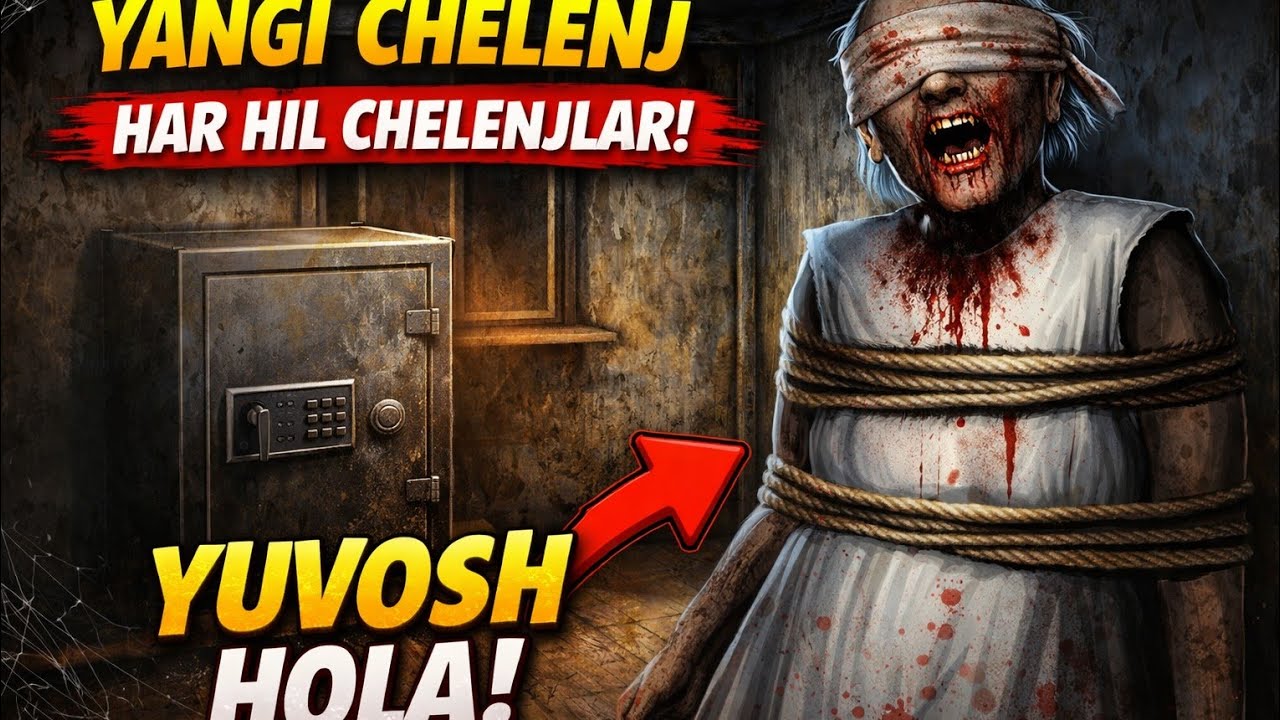 Granny 1 / YANGI CHELENJLAR💥/ Grannyni, YUVOSH HOLAga aylantiramiz🤔/Sinab ko'ring💥