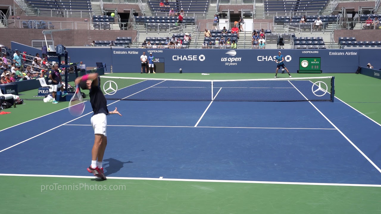 Thiem v Anderson, 2018 USO practice, 4K