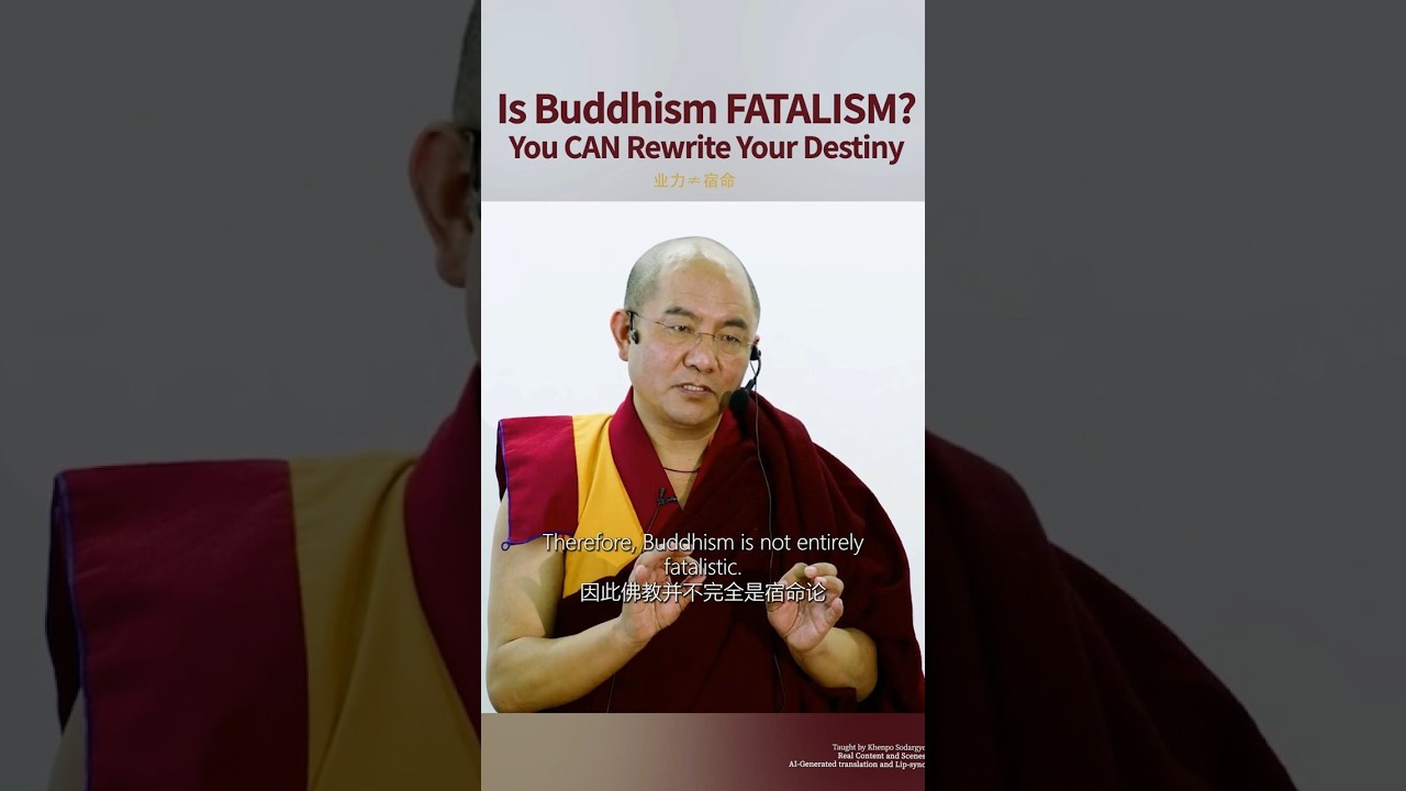 Is Buddhism FATALISM? You CAN Rewrite Your Destiny （Khenpo Sodargye）