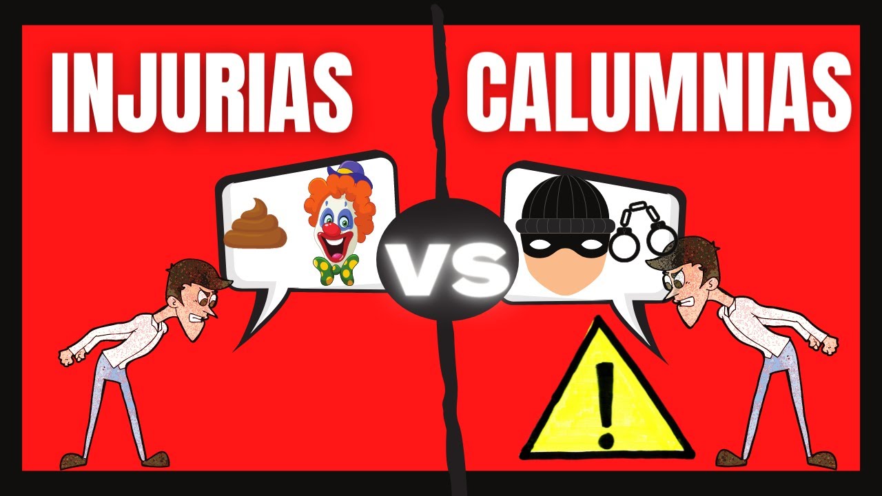 INJURIAS y CALUMNIAS【 3 diferencias con EJEMPLOS 】