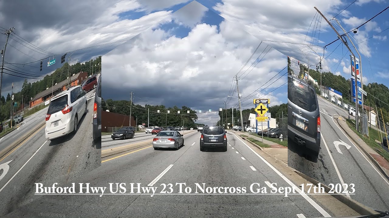 Buford Hwy US Hwy 23 Ga Hwy 13 через Доравилл в Дулут, штат Джорджия, 17 сентября 2023 года #Norc...