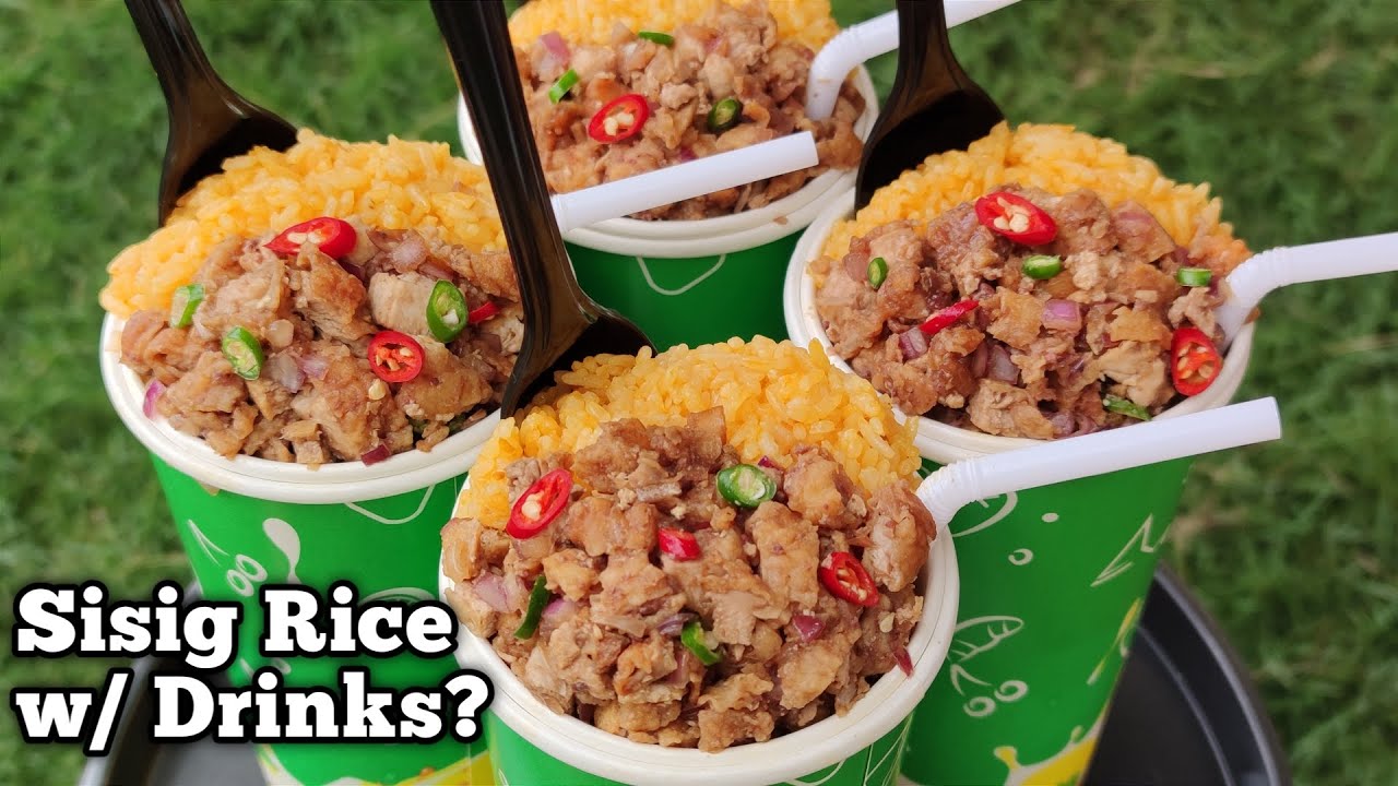 Sisig Rice with Drinks Negosyo