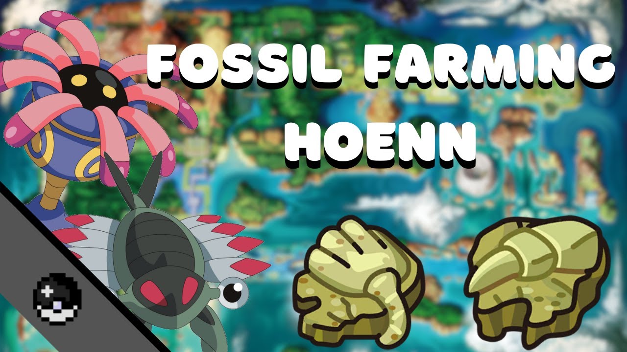Добыча ископаемых в PokeMMO ~ Hoenn Edition (маршрут добычи ископаемых «Когти и корни»)
