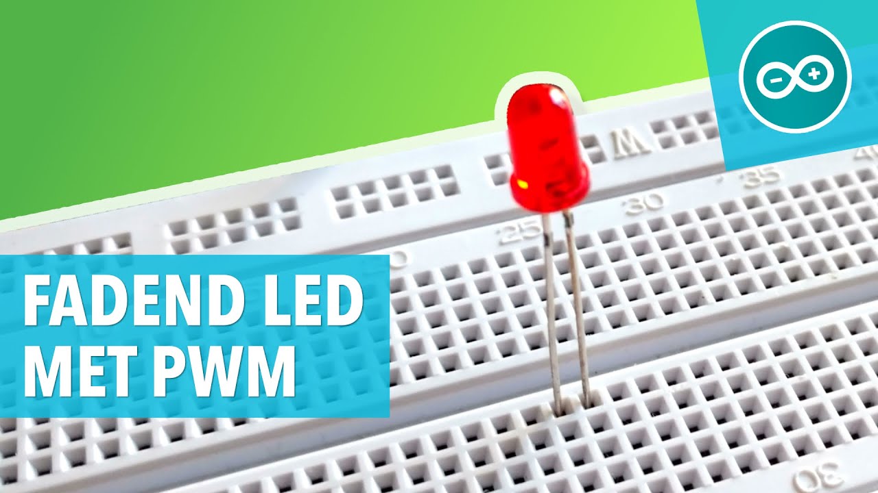 🇳🇱 FADENDE LED OP BREADBOARD MET PWM - Arduino les #3