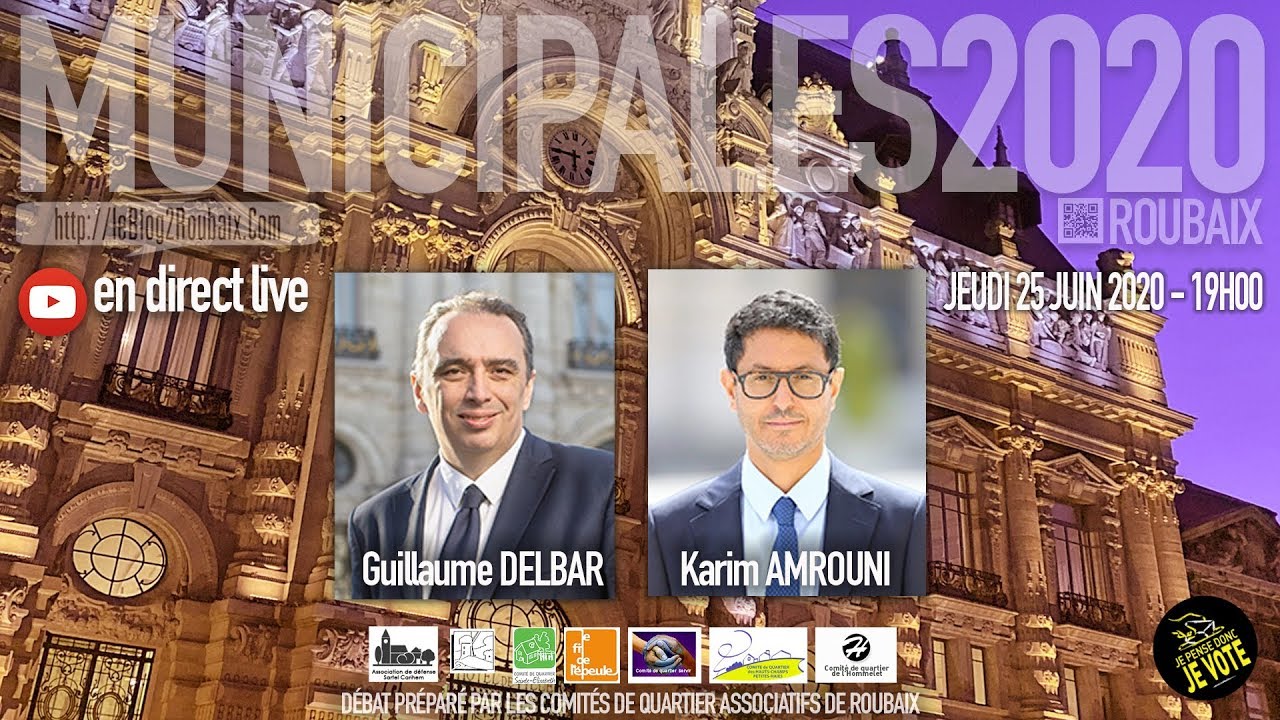Débat du Second Tour des Municipales à Roubaix - Delbar Amrouni - 2020