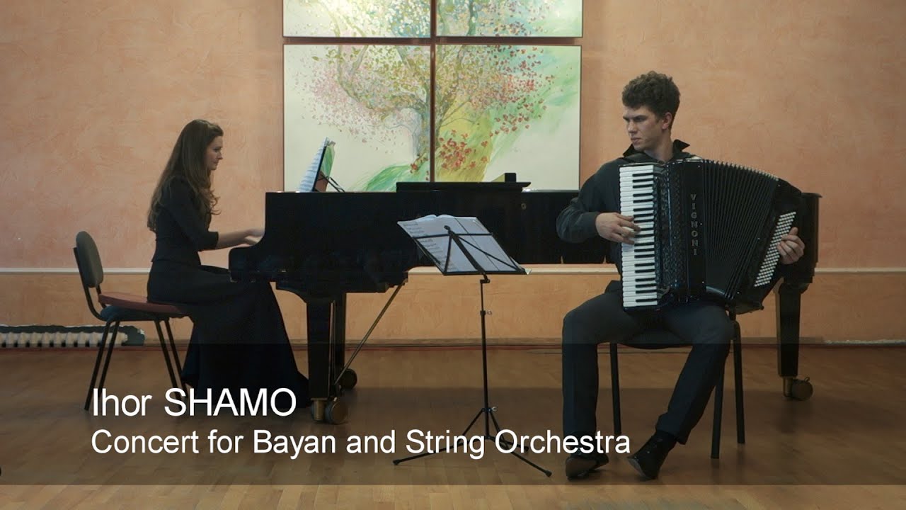 Ihor Shamo: Concert for ACCORDION & String Orchestra (ACCORDEON & piano) p.3-4 Шамо Концерт Хадкевич