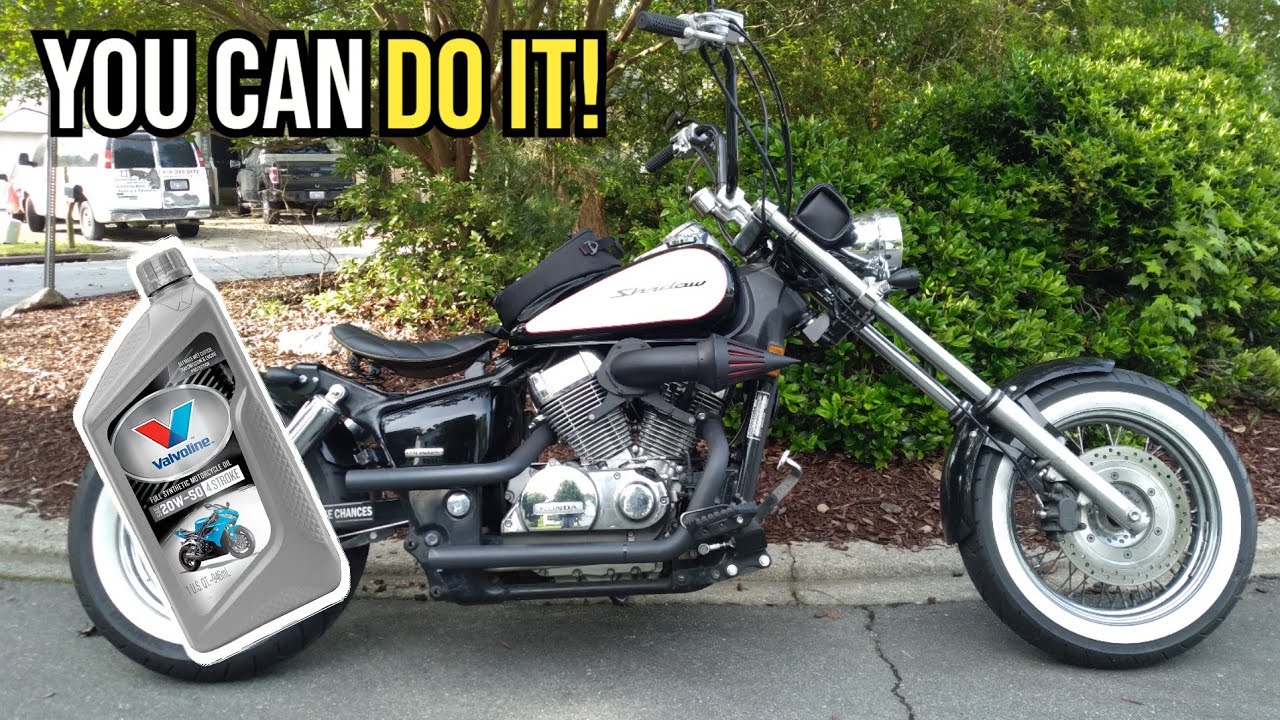 How To CHANGE THE OIL on a Honda Shadow 750 Aero!