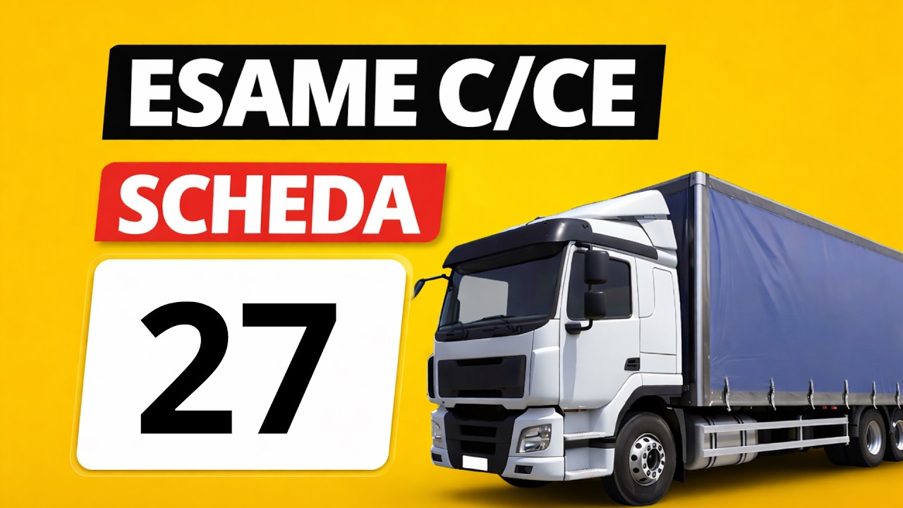 Quiz patente C - CE Simulazione esame, scheda N. 27