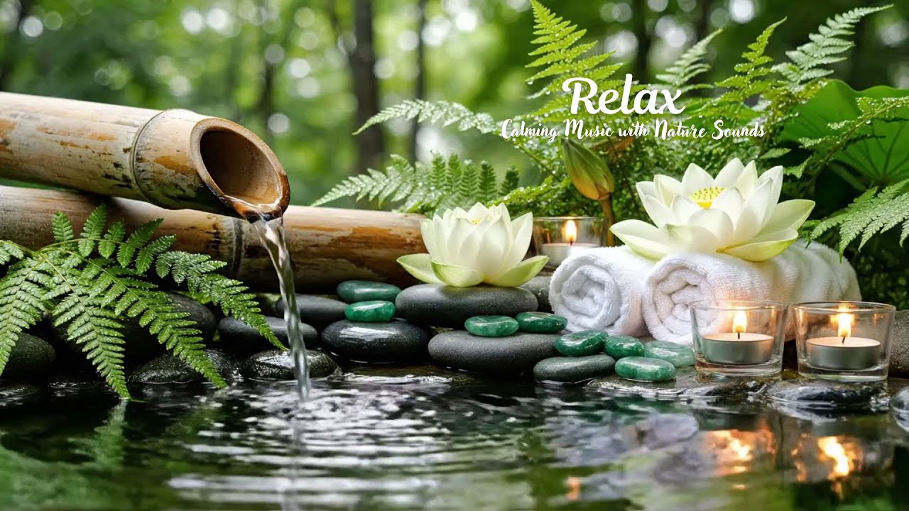 Relaxing Piano with Flowing Water Sounds 🌿 Insomnia Relief, Calm Anxiety & Depression Study Music
