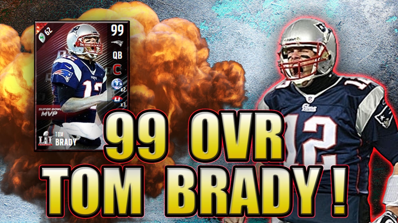1-й номер, 99 общий рейтинг, Том Брэди &mdash; настоящий болван!!! - Madden NFL 17 Ultimate Team