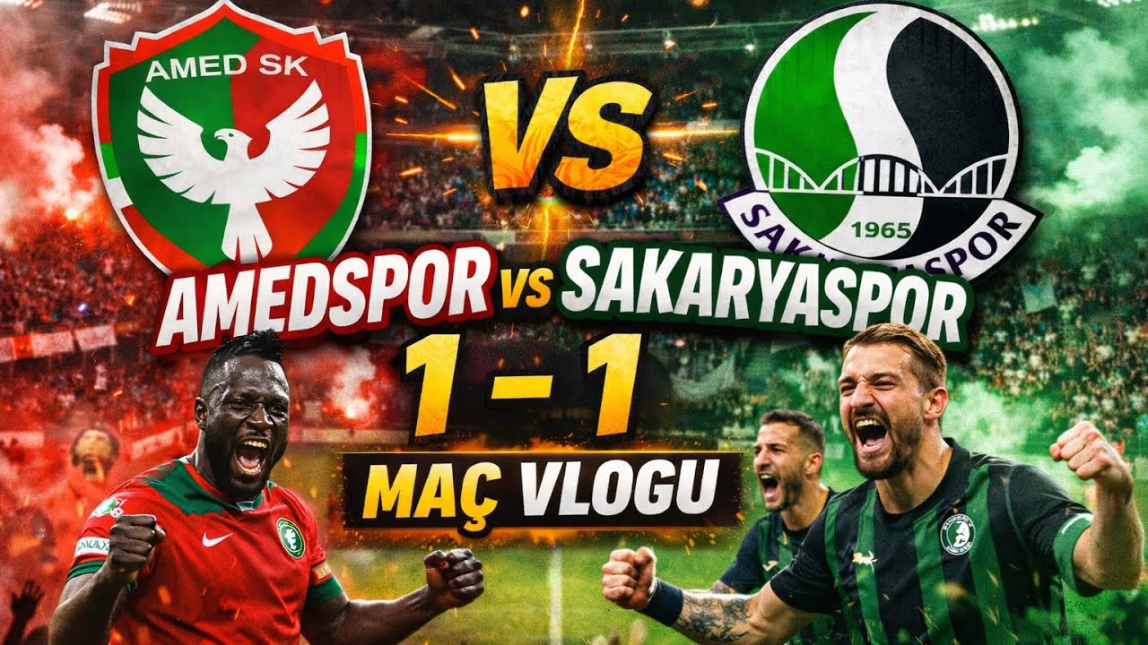 Amedspor 1-1 Sakaryaspor Maç Vlogu