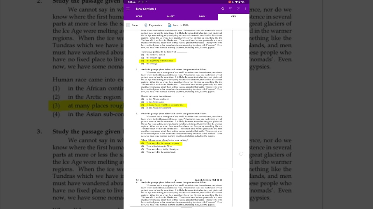NVS# 2022 PGT general paper que & answer