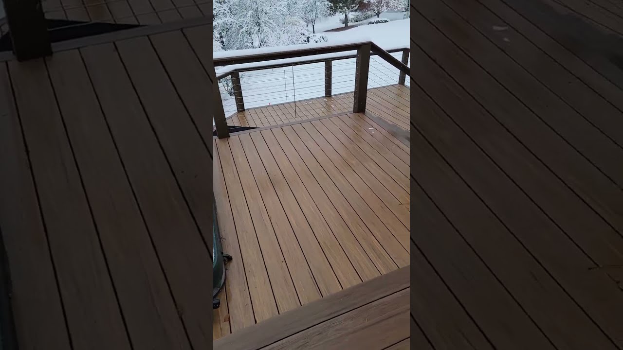 Western Montana framed deck snow melt testimonial.