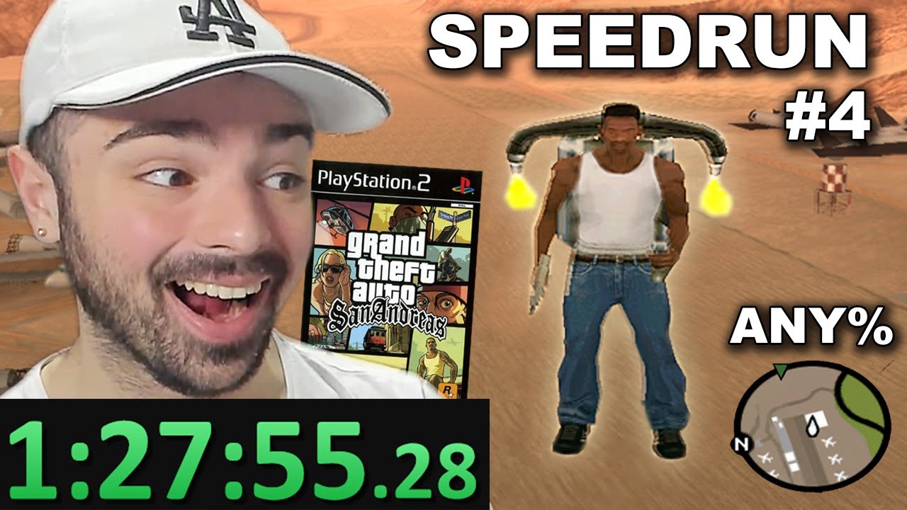 ¿Cómo hacer SPEEDRUN de GTA SAN ANDREAS? - (Las Venturas) Any% speedrun [1:28:14] (2024)