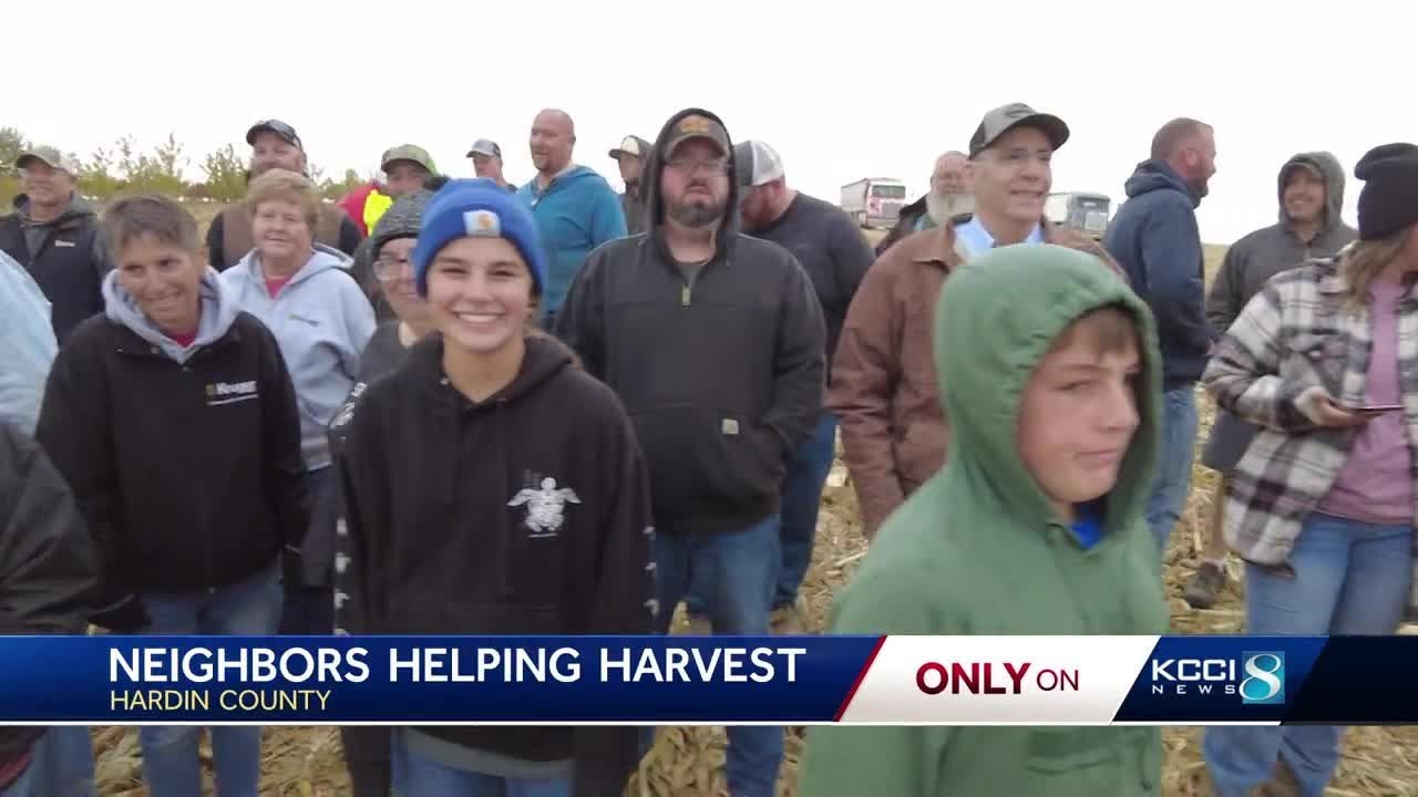 ‘I know he’s smiling down’: Neighbors help Hardin County family harvest crops after farmer’s death