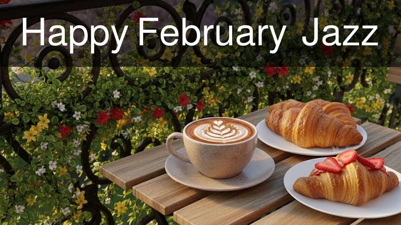 February Jazz 🌸 Cool Spring Morning Jazz Café & Elegant Bossa Nova Piano