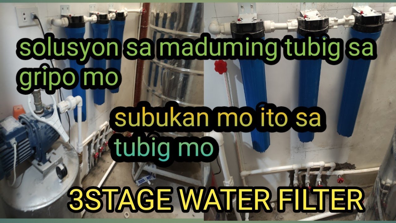 water filter actual piping and layout