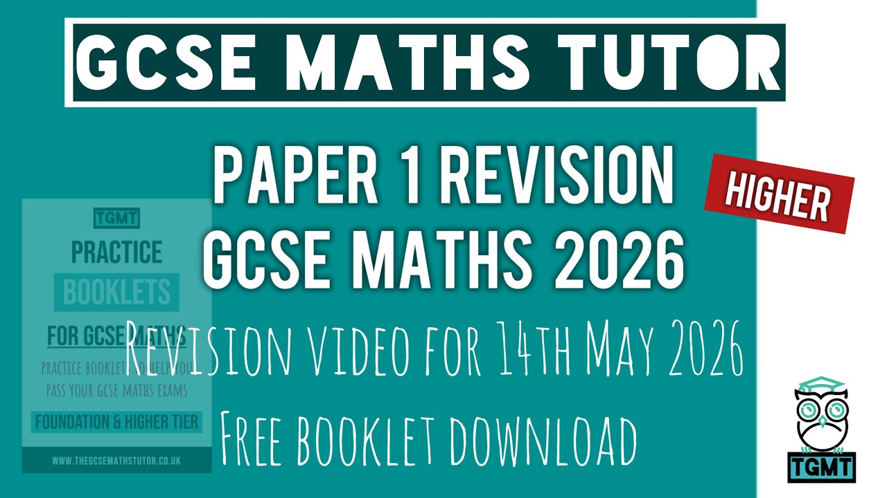 GCSE Maths Resit Exam Paper 1 | Essential Topics To Revise | 5th November 2025 | Higher Only